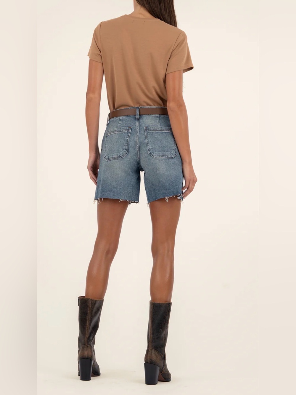 NWT KUT Hailey Bermuda denim shorts 
sz 8